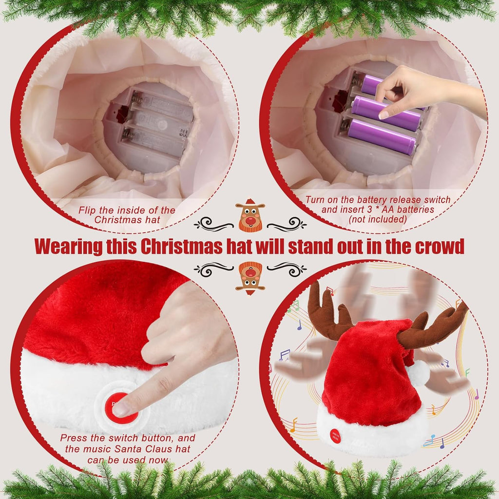 Singing & Dancing Reindeer Hat