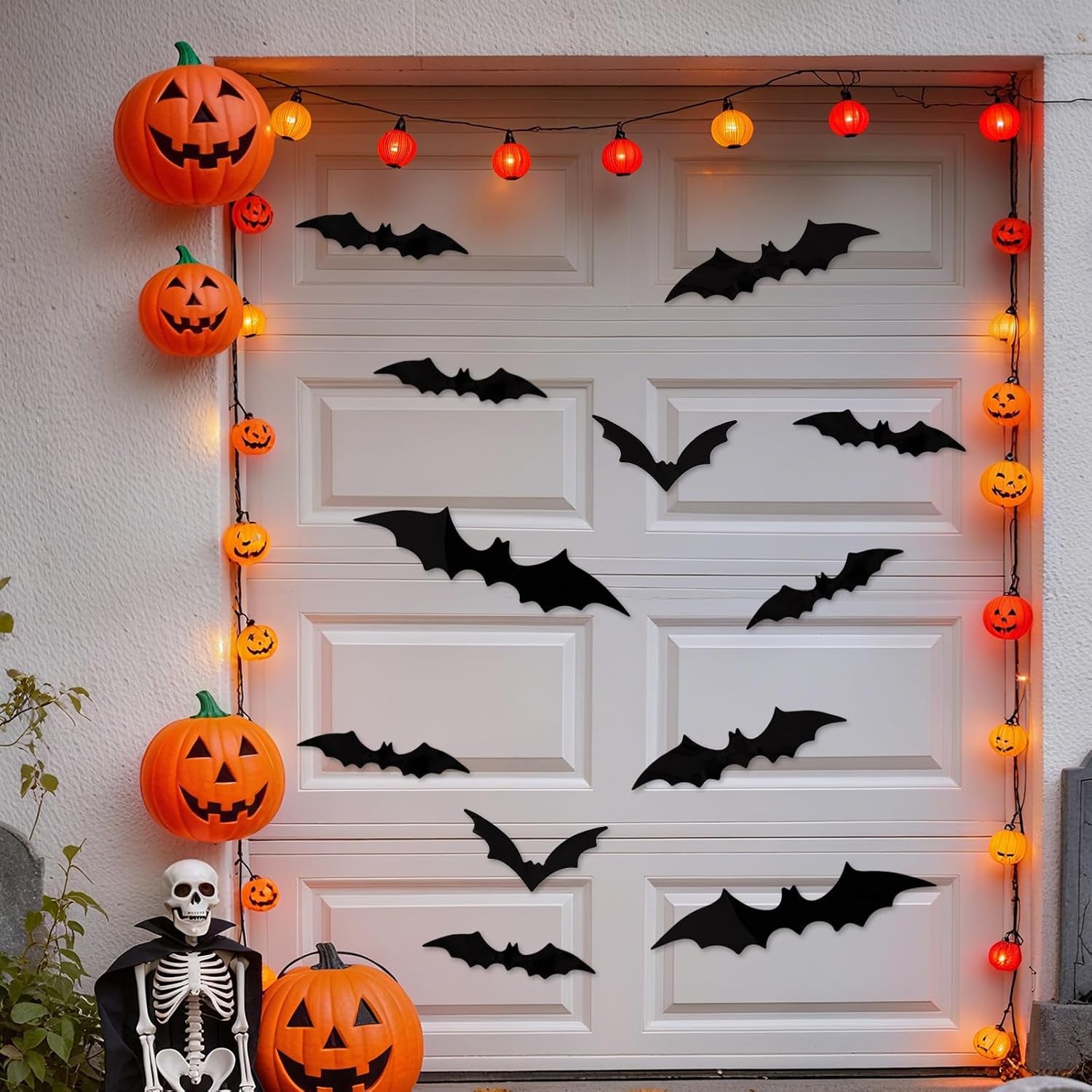 Halloween Birthday Party Decorations Set, Scary Horror Scream Ghostface Themed Decor Kit with Banner, Red Black Balloons, Bat Balloons, Black Door Curtain, Bat Cutouts for Kids Adults Horror Movie Birthday Party Supplies