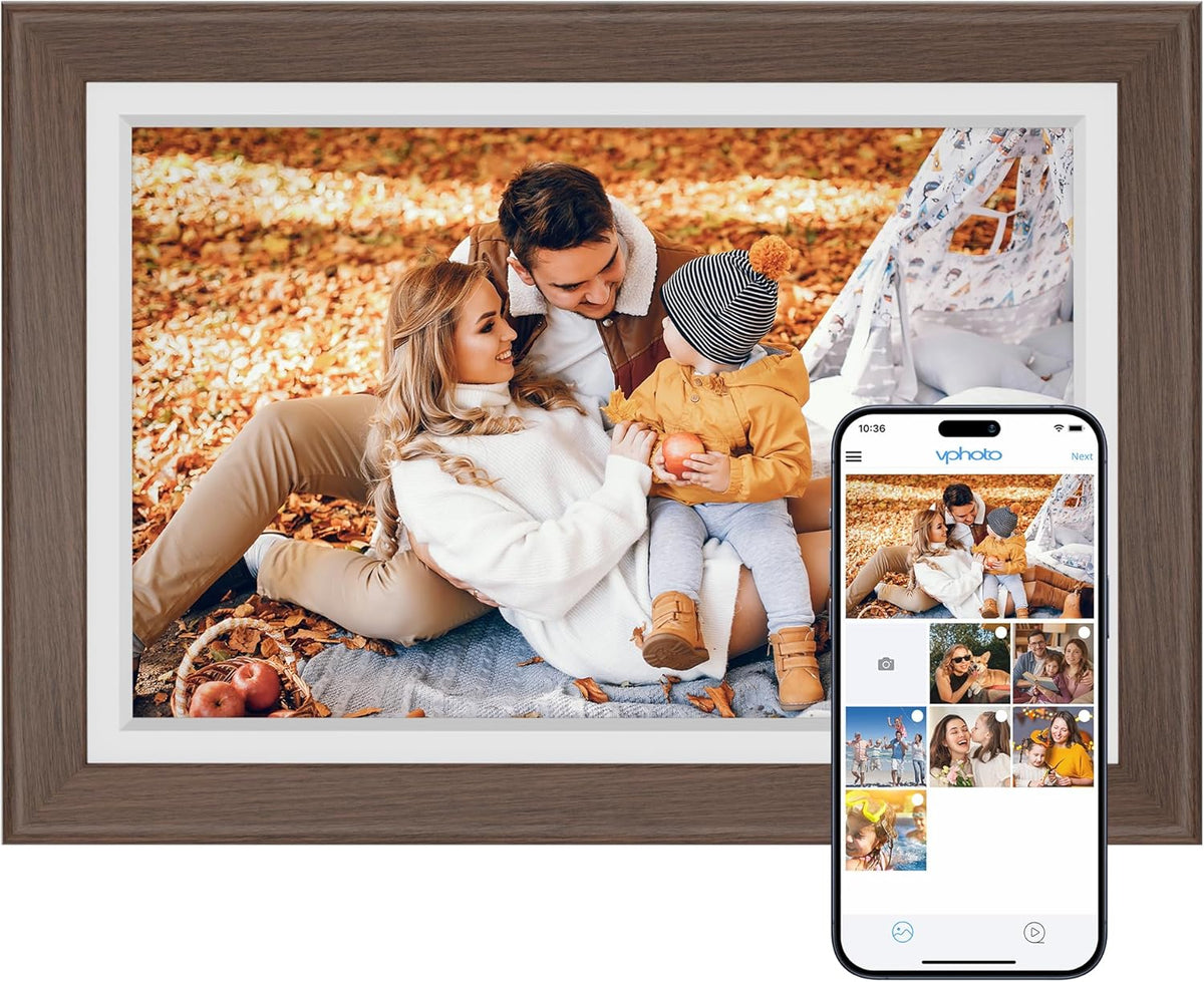 Wi-Fi Digital Picture Frame with Touch Screen