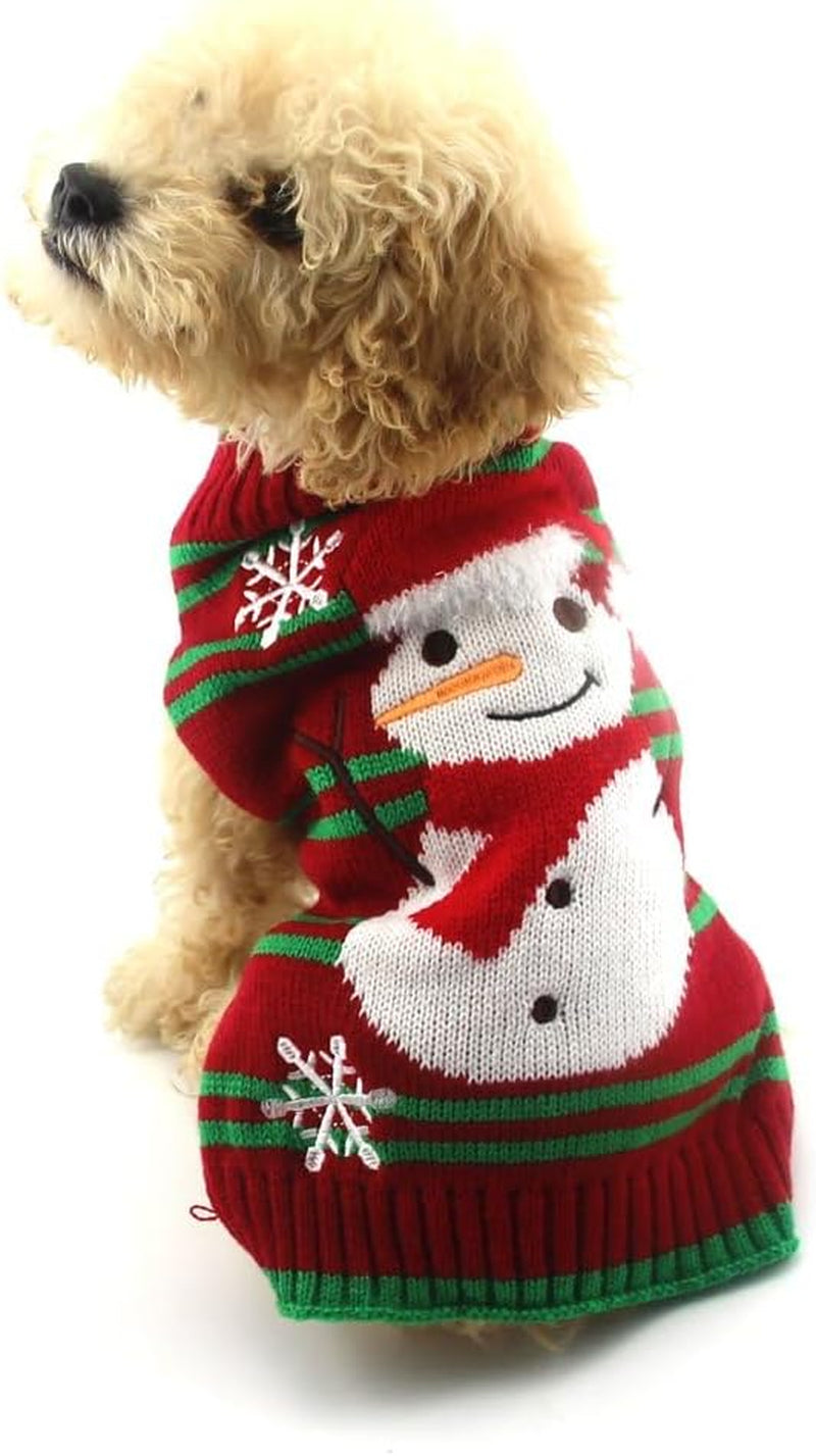 Christmas Snowman Sweater for Dogs and Cats