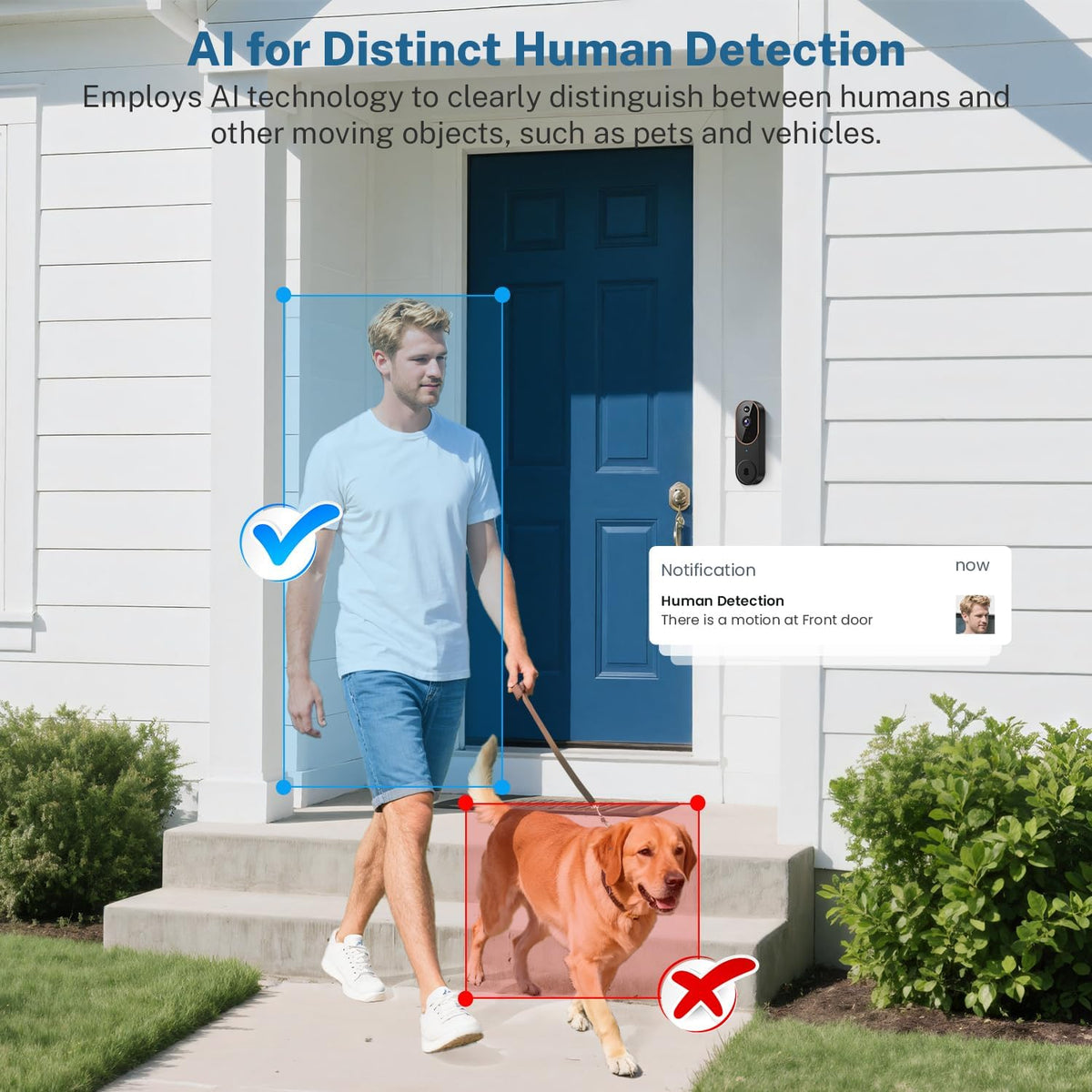 Wireless Video Doorbell Camera with Chime