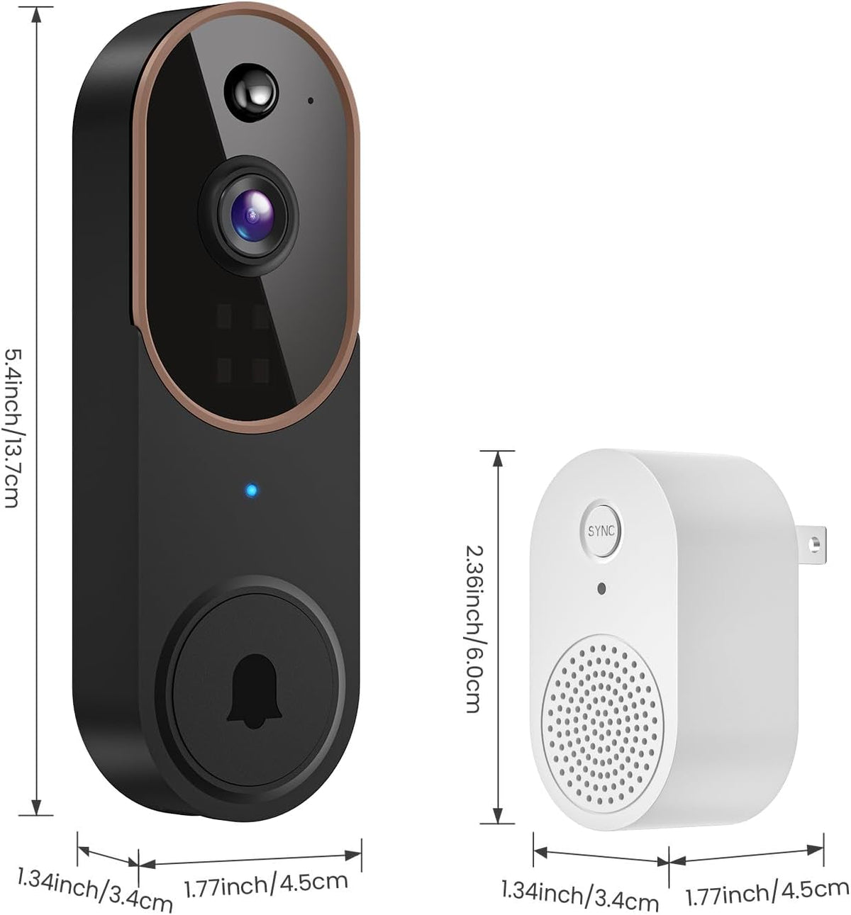 Wireless Video Doorbell Camera with Chime