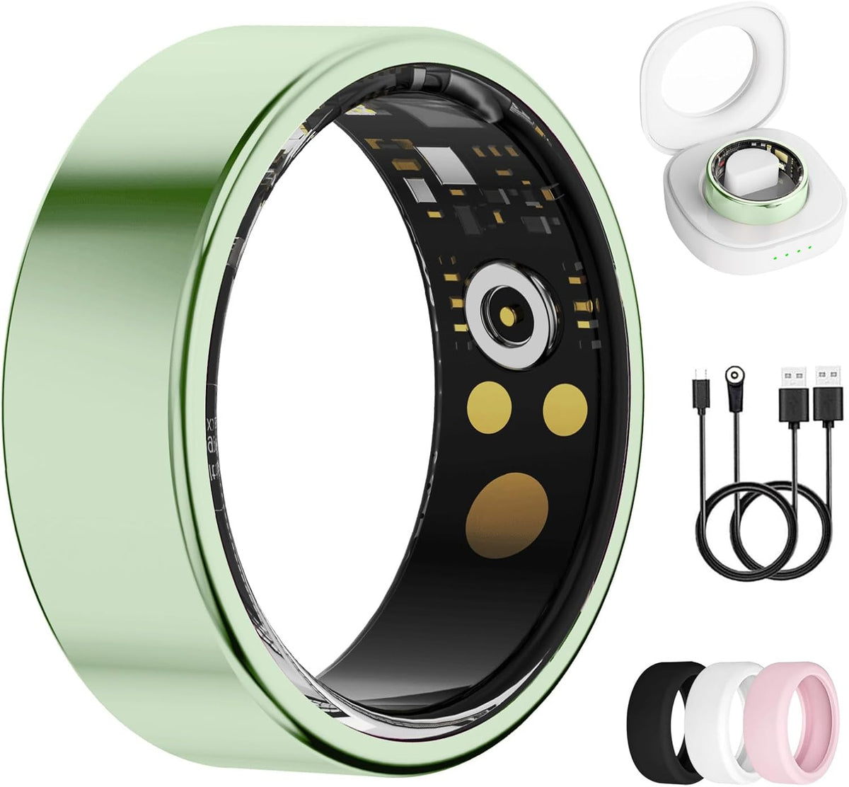 Smart Ring Activity & Sleep Tracker – Green