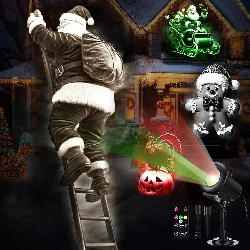 Christmas Halloween Projector Lights 3D Dynamic