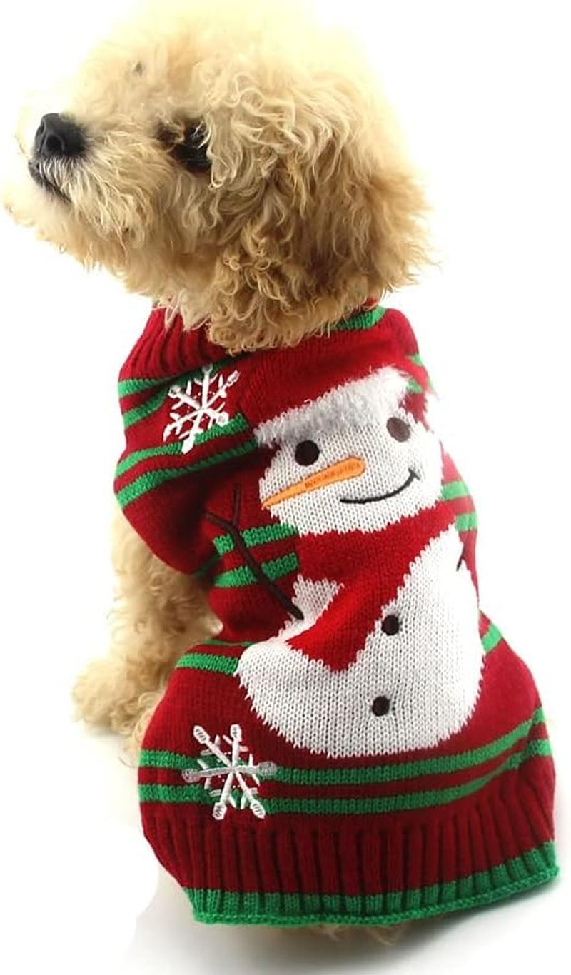 Christmas Snowman Sweater for Dogs and Cats