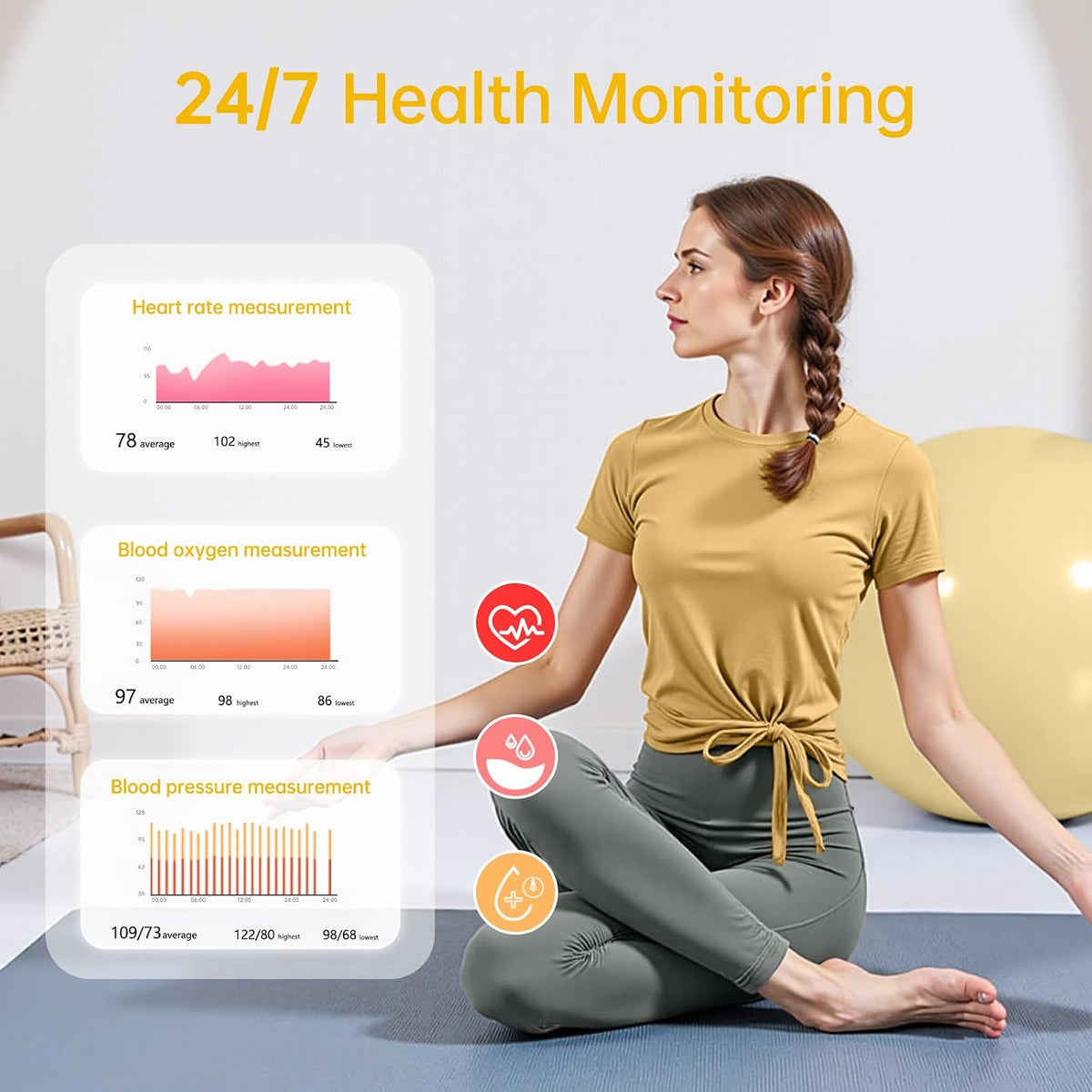 Smart Ring Activity & Sleep Tracker