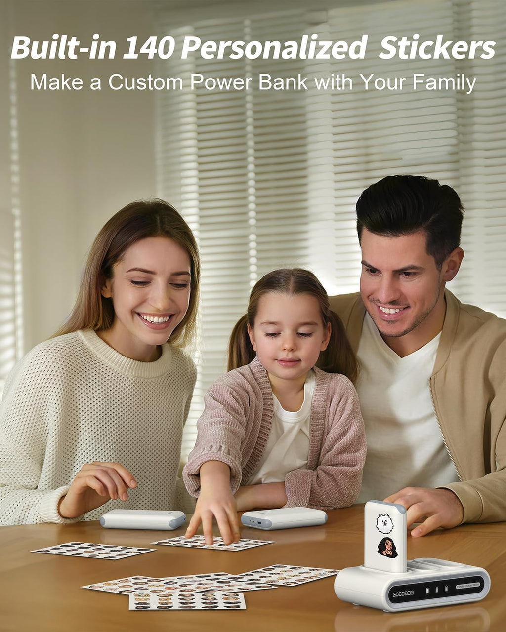 Portable Charger 3-Pack with Charging Dock