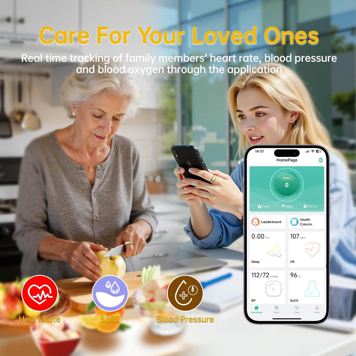 Smart Ring Activity & Sleep Tracker