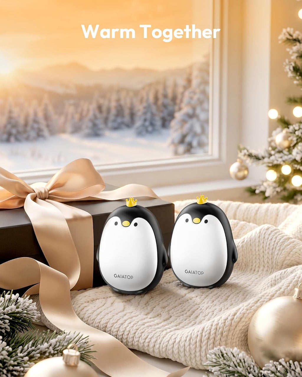 Rechargeable Penguin Hand Warmers 2-Pack