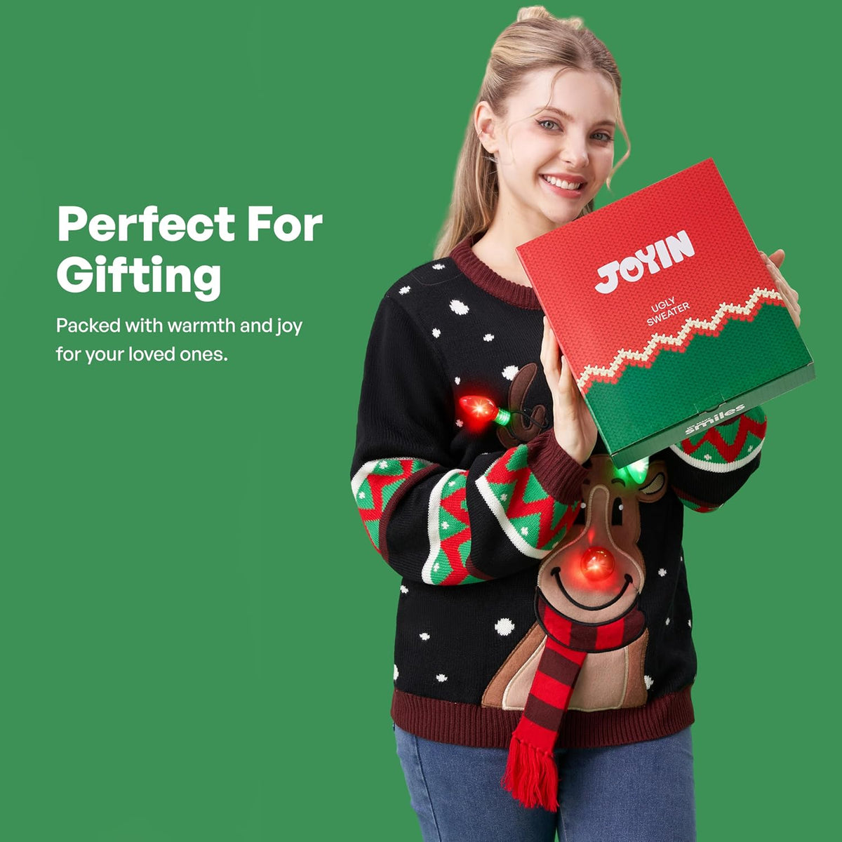 Light-Up Ugly Christmas Sweater for Adults
