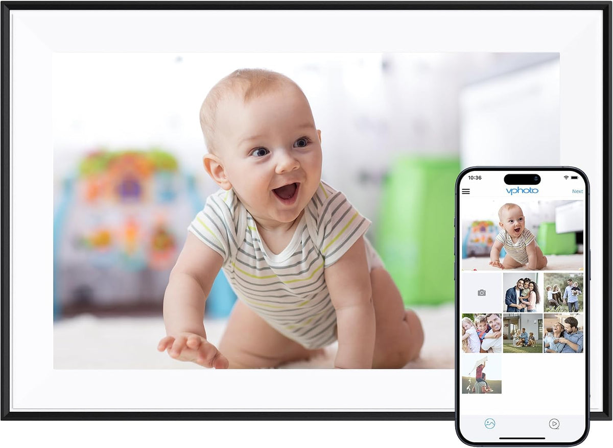 Wi-Fi Digital Picture Frame with Touch Screen