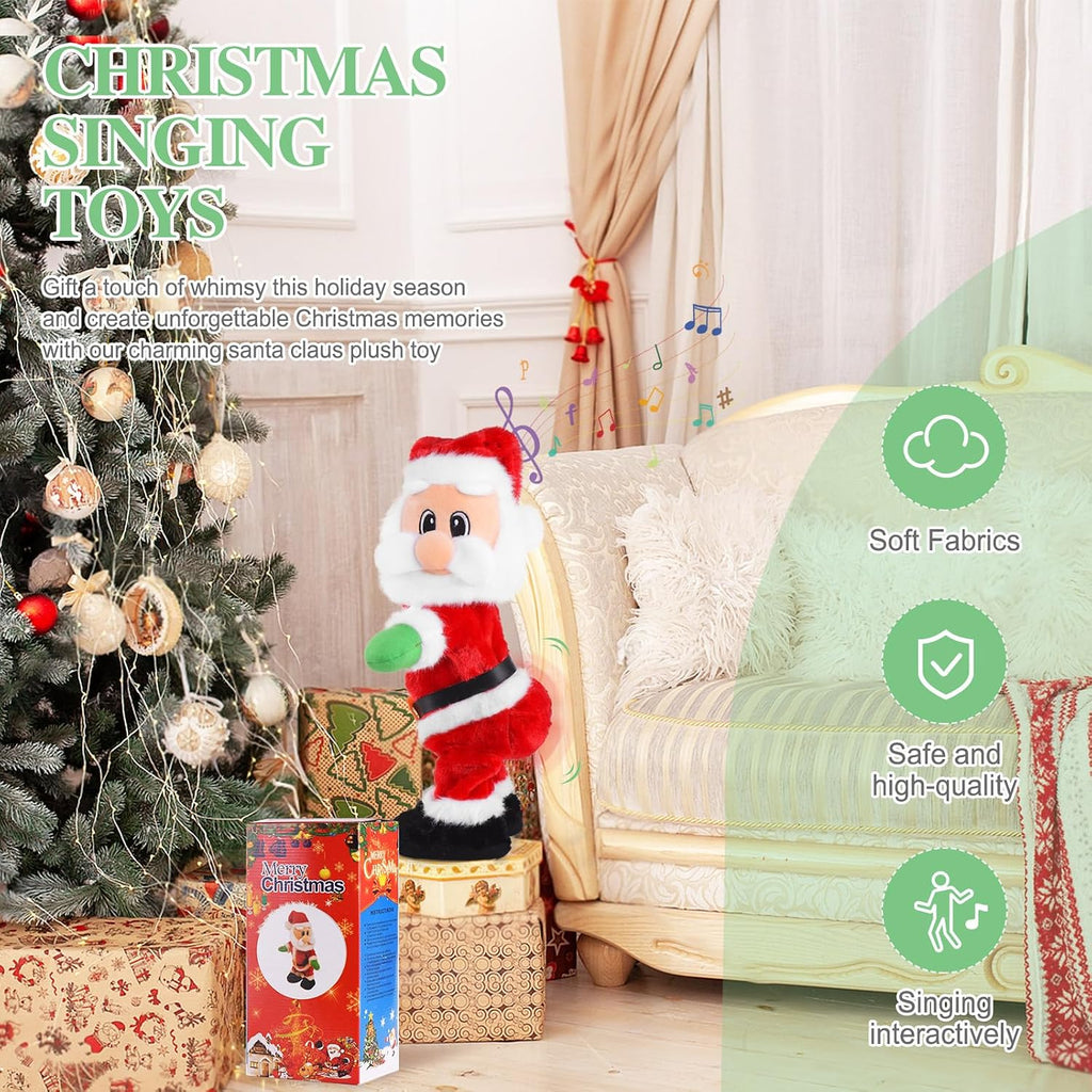 Twerking Santa Animated Dancing and Singing Christmas Plush Toy