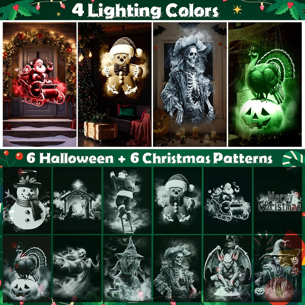 Christmas Halloween Projector Lights 3D Dynamic