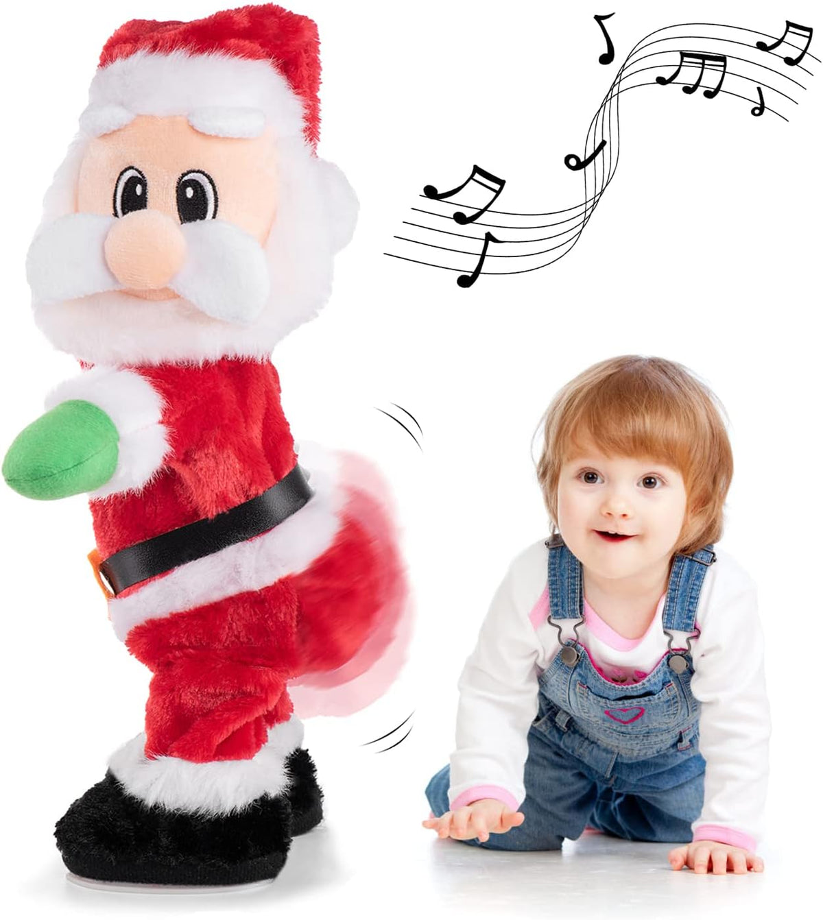 Twerking Santa Animated Dancing and Singing Christmas Plush Toy