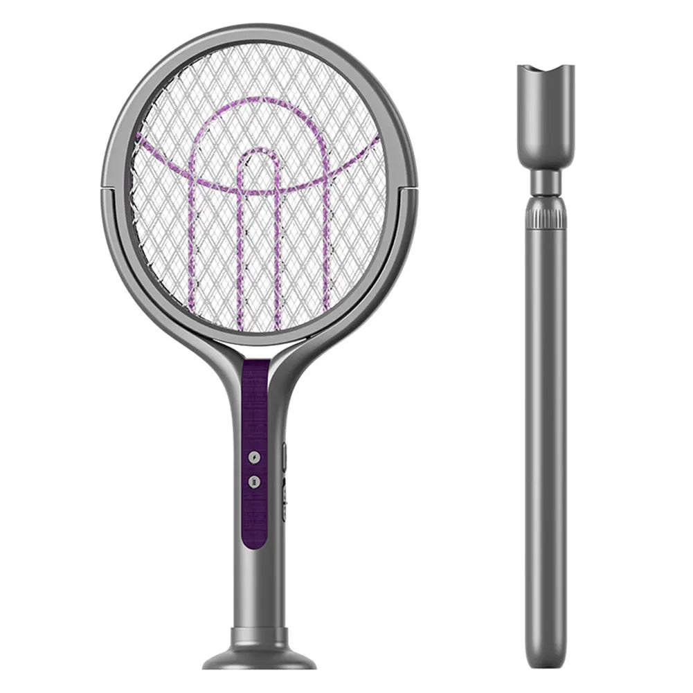 Electric Fly Swatter Rechargeable Mosquito Killer Lamp Bug Zapper Racket anti Mosquito Swatter Fly Trap Lamp for Indoor Outdoor