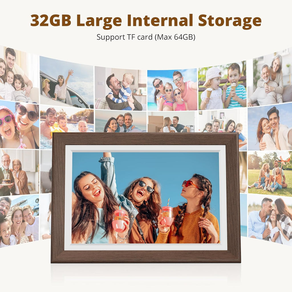 Wi-Fi Digital Picture Frame with Touch Screen