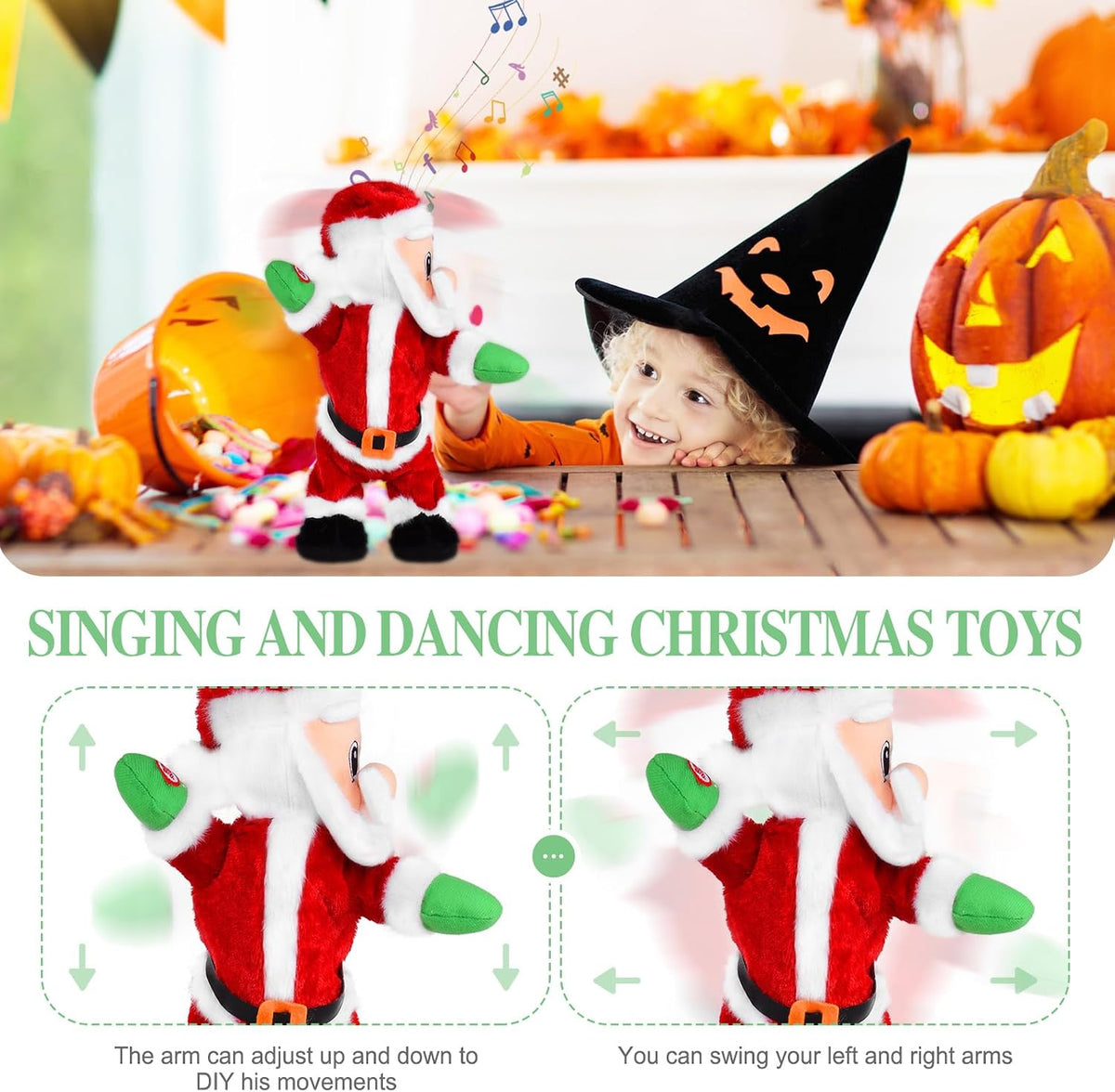 Twerking Santa Animated Dancing and Singing Christmas Plush Toy