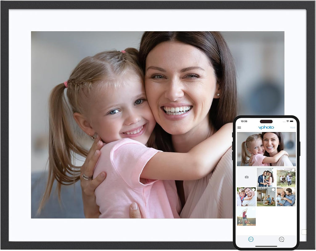 Wi-Fi Digital Picture Frame with Touch Screen