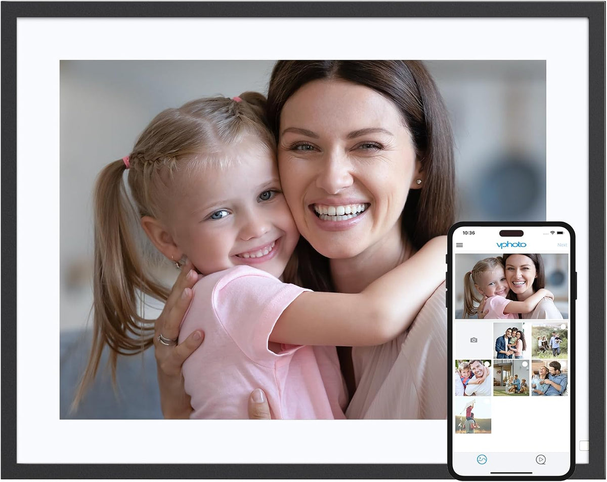 Wi-Fi Digital Picture Frame with Touch Screen
