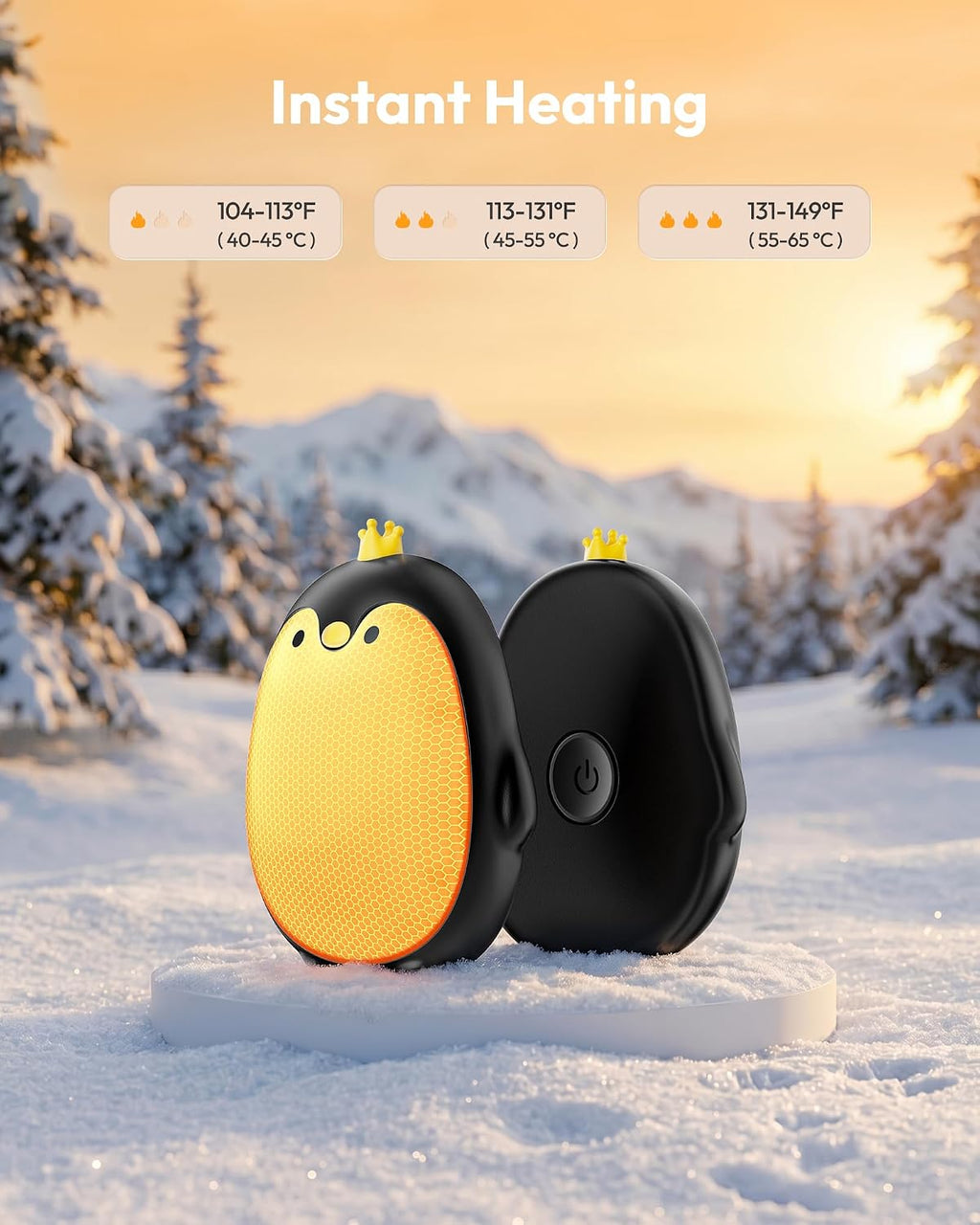 Rechargeable Penguin Hand Warmers 2-Pack