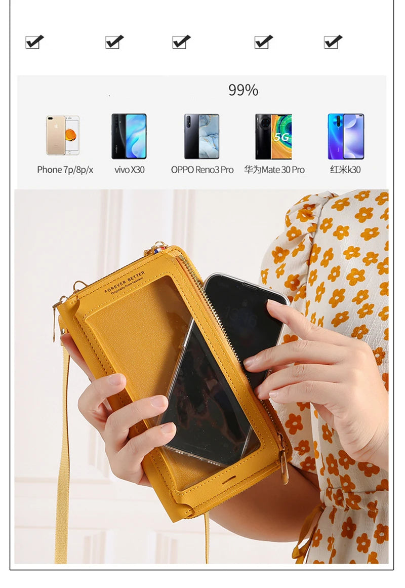 Touch Screen Crossbody Phone Purse