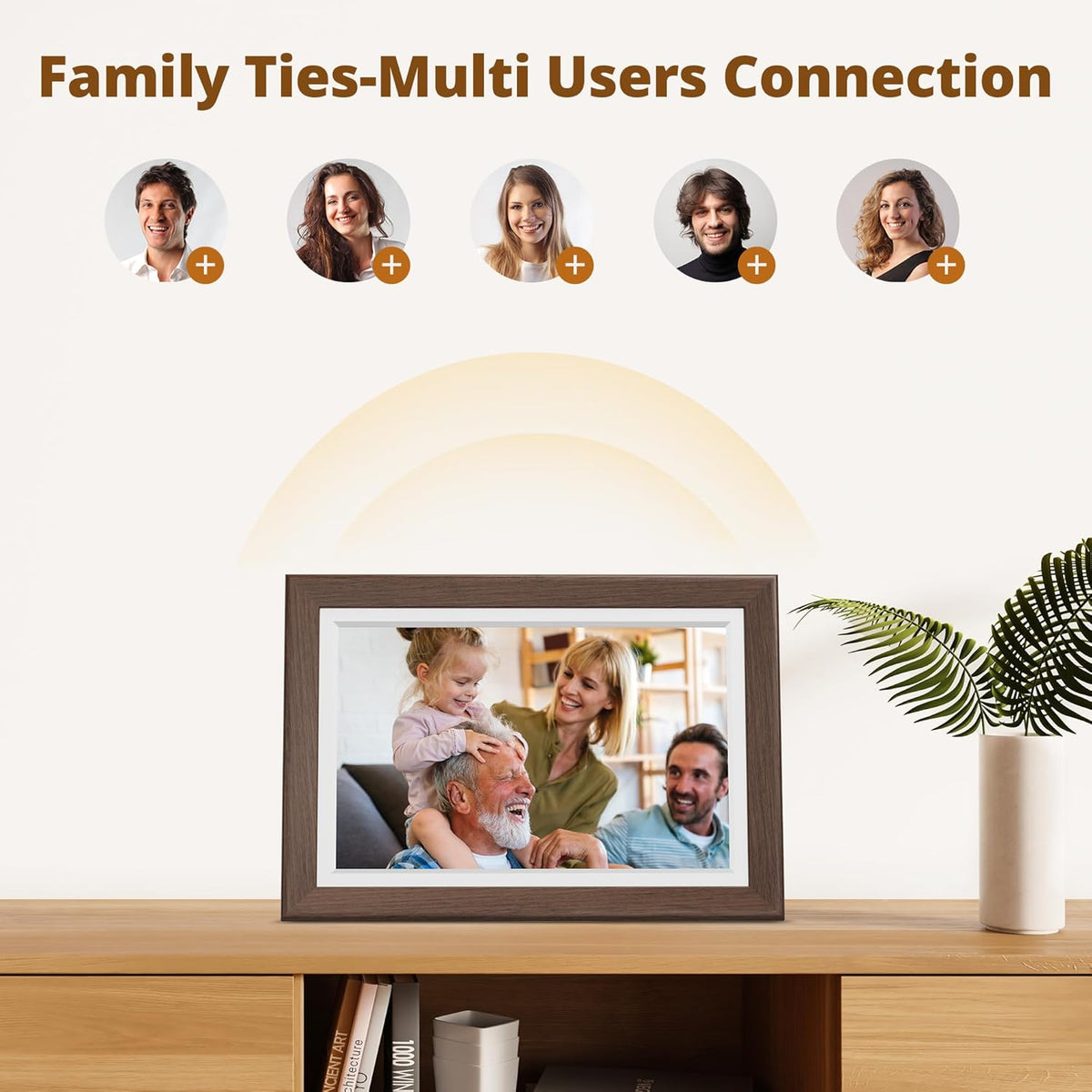 Wi-Fi Digital Picture Frame with Touch Screen