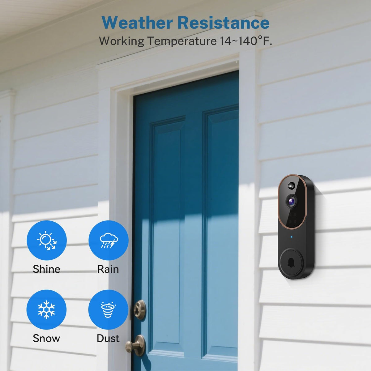 Wireless Video Doorbell Camera with Chime