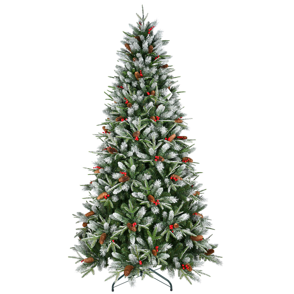 Snow-Dusted Artificial Christmas Tree, 4–7 ft