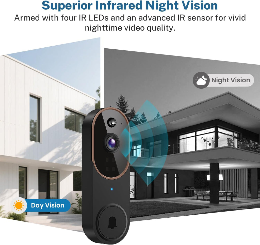 Wireless Video Doorbell Camera with Chime