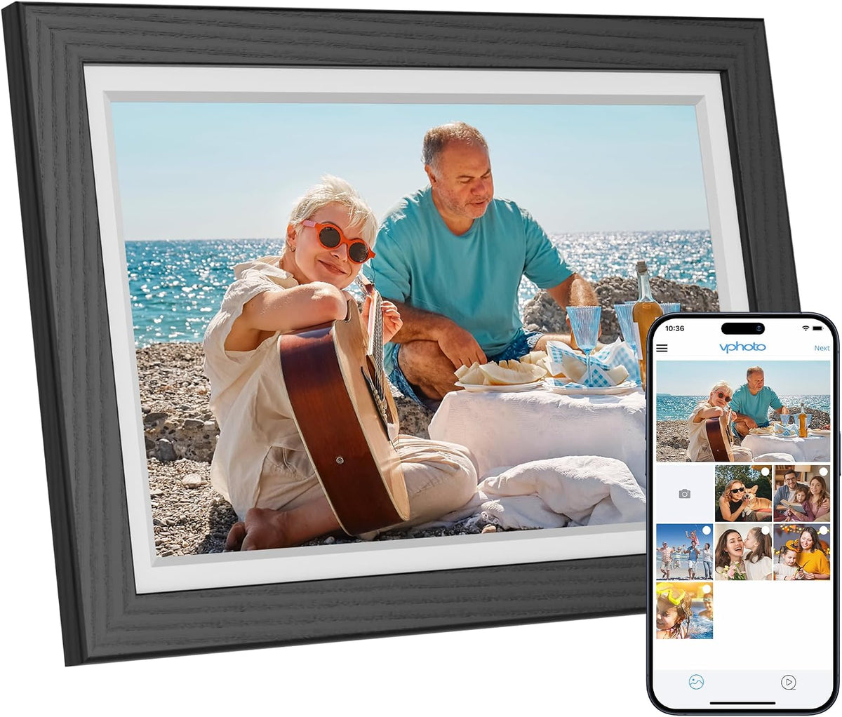 Wi-Fi Digital Picture Frame with Touch Screen