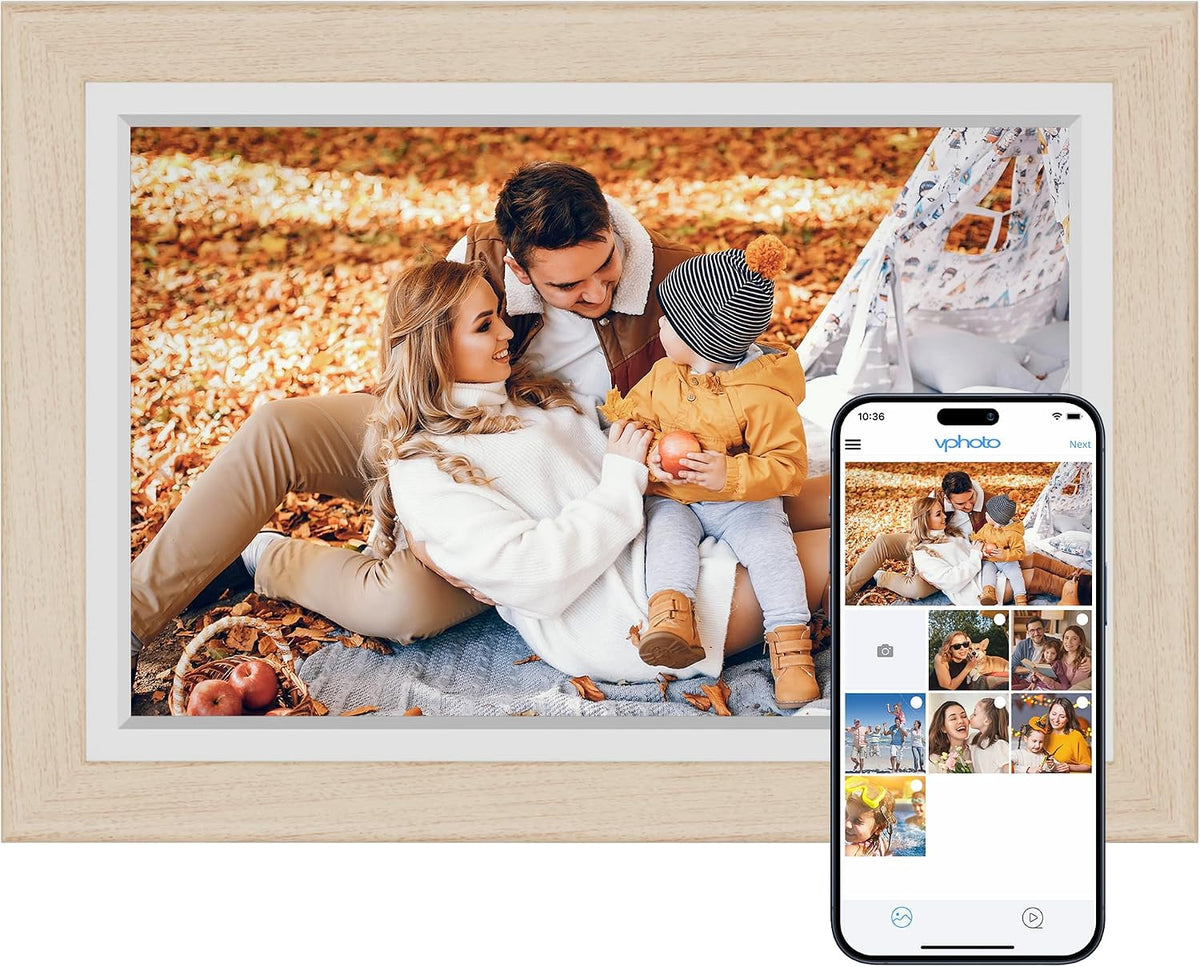 Wi-Fi Digital Picture Frame with Touch Screen