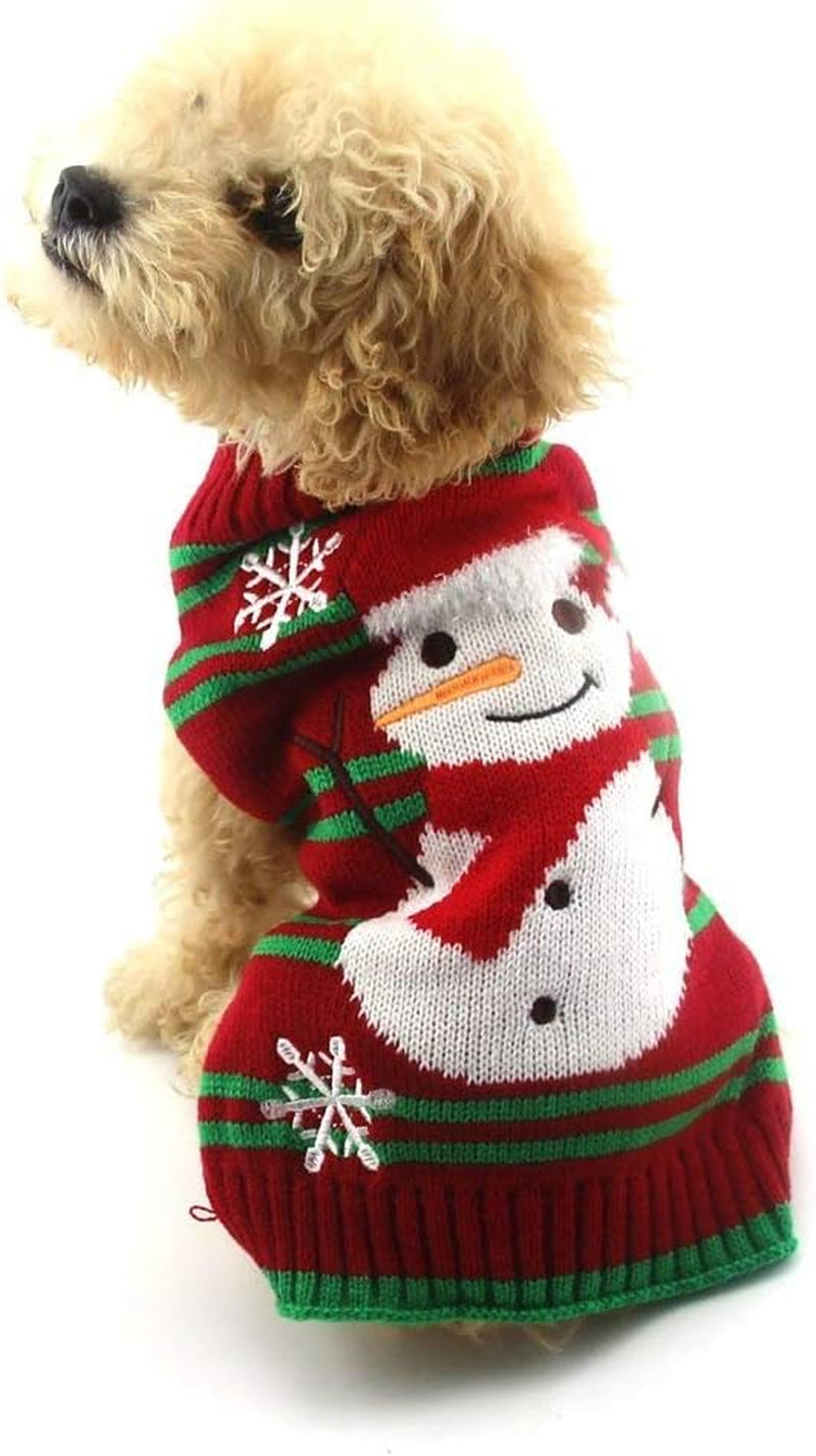 Christmas Snowman Sweater for Dogs and Cats