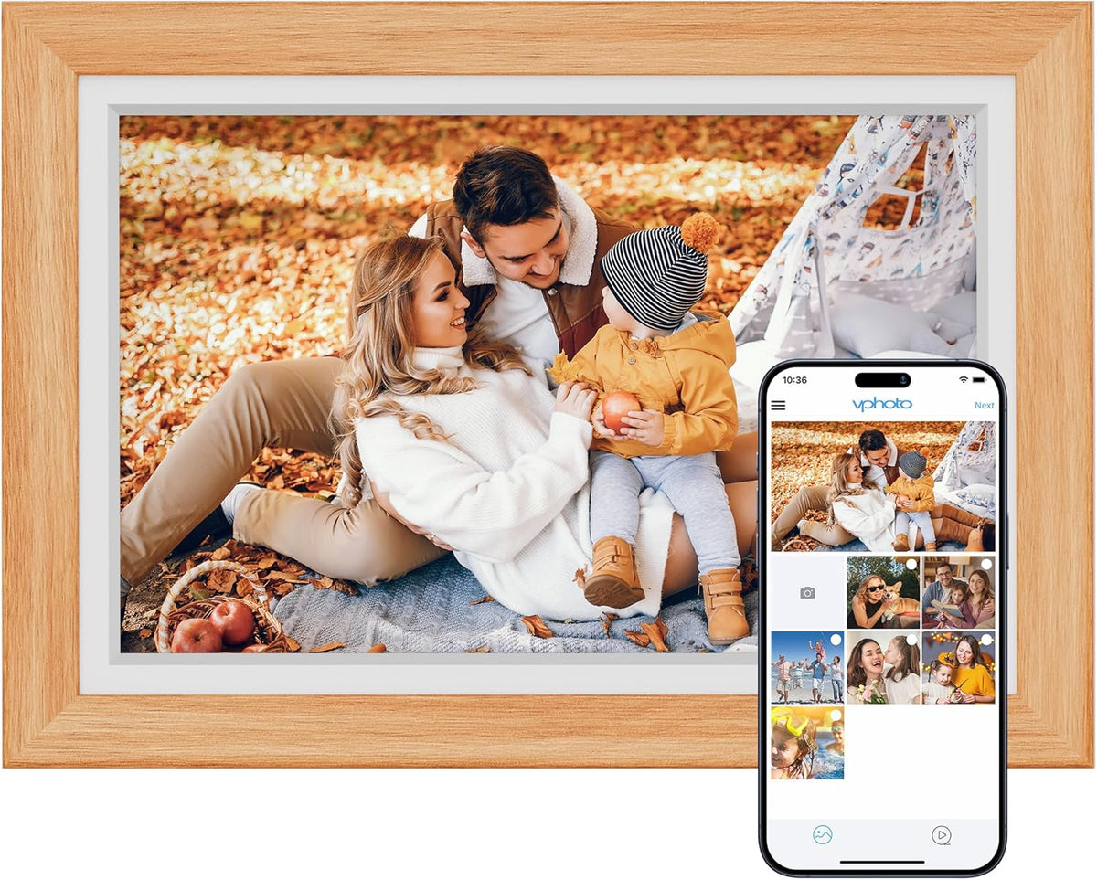 Wi-Fi Digital Picture Frame with Touch Screen