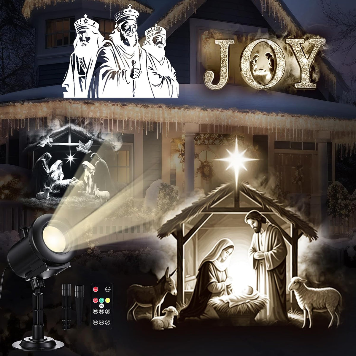 Christmas Halloween Projector Lights 3D Dynamic
